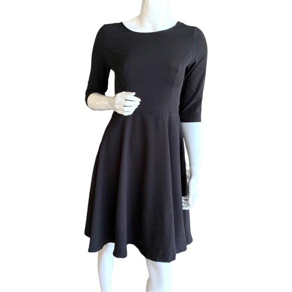 ACEVOG VINTAGE LITTLE BLACK DRESS. BACK BOW TIE. FIT & FLARE. WOMEN’S S… - Picture 2 of 10